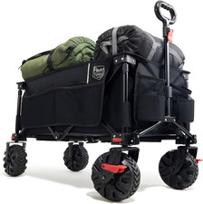 TIMBER RIDGE Festival Trolley on Wheels with Brakes, 200L Foldable Camping Troll