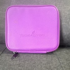 Young Living Essential Oils Purple Zippered Synthetic Leather Essential Oil Case