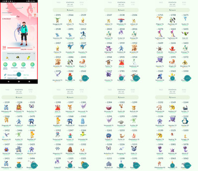 Pokémon Acc Go - Level 38 - 1 Shiny - 1 Legendary - Instant D3livery
