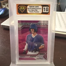 Spencer Jones- 2023 Upper Deck Goodwin Champions Pink Wave #P30– 3-D 10, Flawles