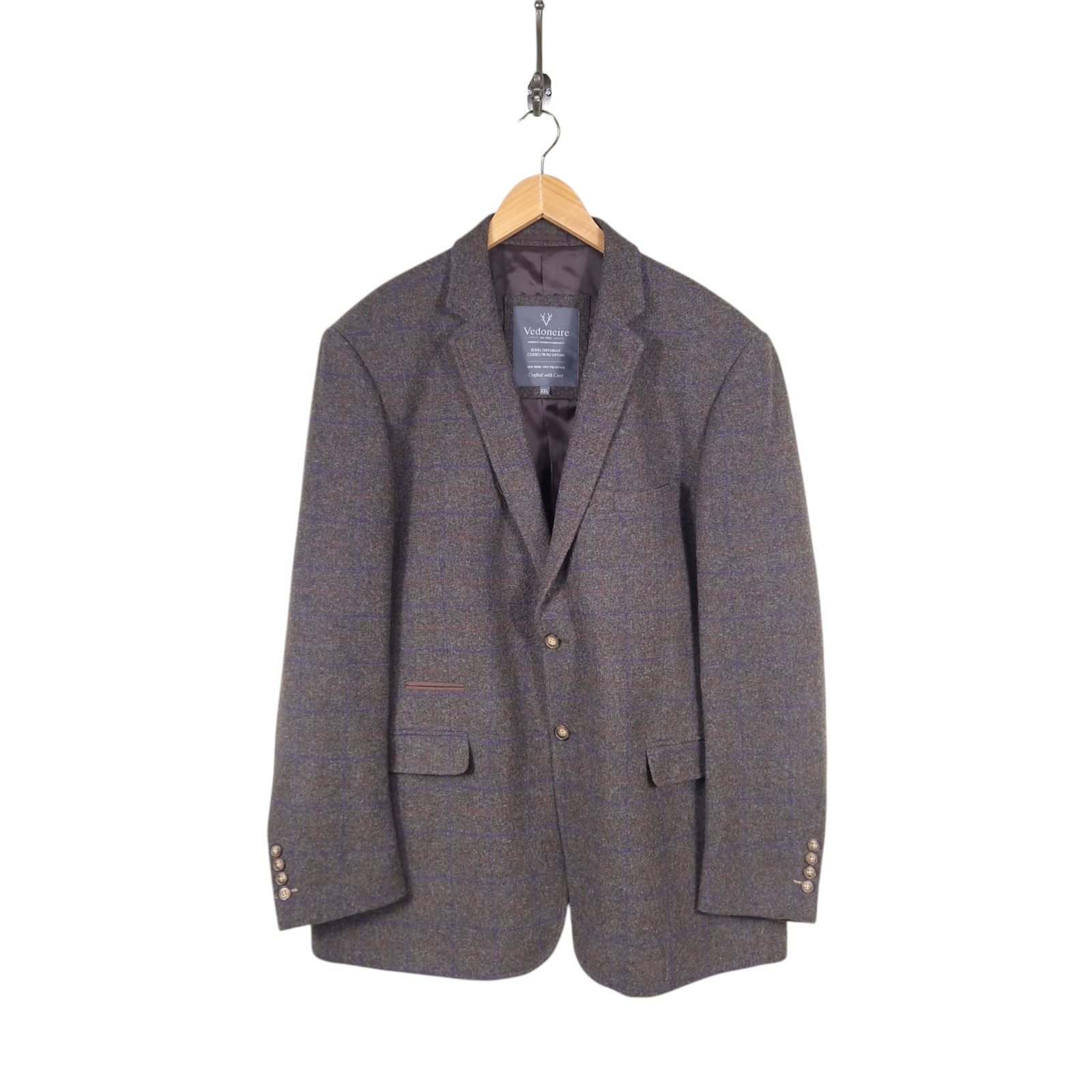 Mens Vedoneire Tweed Blazer Jacket 2XL UK 48R