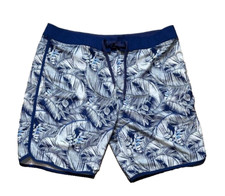 Old Navy Board Shorts, Blue-White-Lime, Mens Size XL