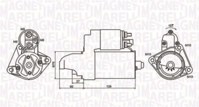 MAGNETI MARELLI 063721050010 Starter für FORD