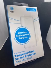 NEW - AT&T - Tempered Glass Antimicrobial Protector - 16 Plus & 15 PM / 15 Plus