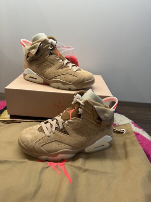 Size 6 - Jordan 6 Retro x Travis Scott Mid British Khaki