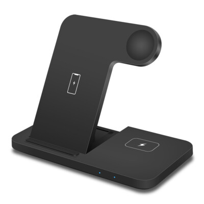 3in1 Wireless Charging Dock Charger Station For Apple Watch 9 8 iPhone 15 14 Pro