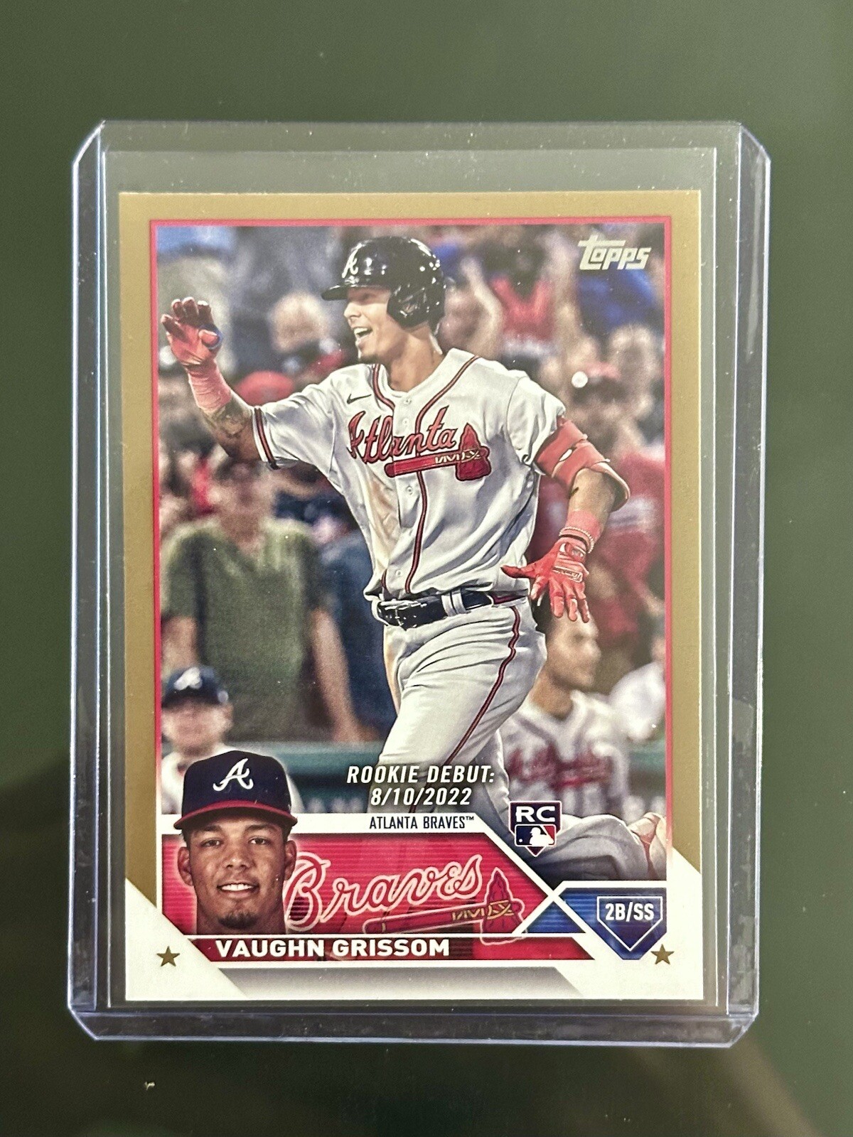 VAUGHN GRISSOM 2023 TOPPS SERIES 1 GOLD RC #275 BRAVES 1597/2023 FREE SHIP