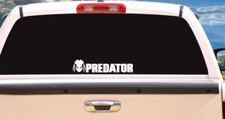 Predator decals. 14.5 Inch Truck window / Body decals 2 decal set