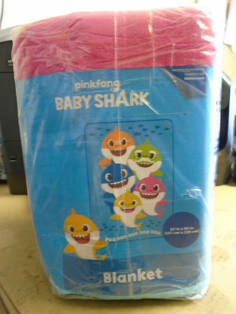 baby shark plush blanket