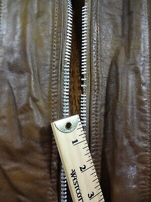 Vintage Schott NYC Leather Jacket Brown Cafe Racer Size 38 Vintage Schott NYC Leather Jacket Brown Cafe Racer Size 38