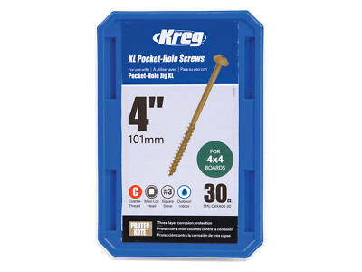 Kreg XL Pocket-Hole Schrauben 102 mm - 30Stk.