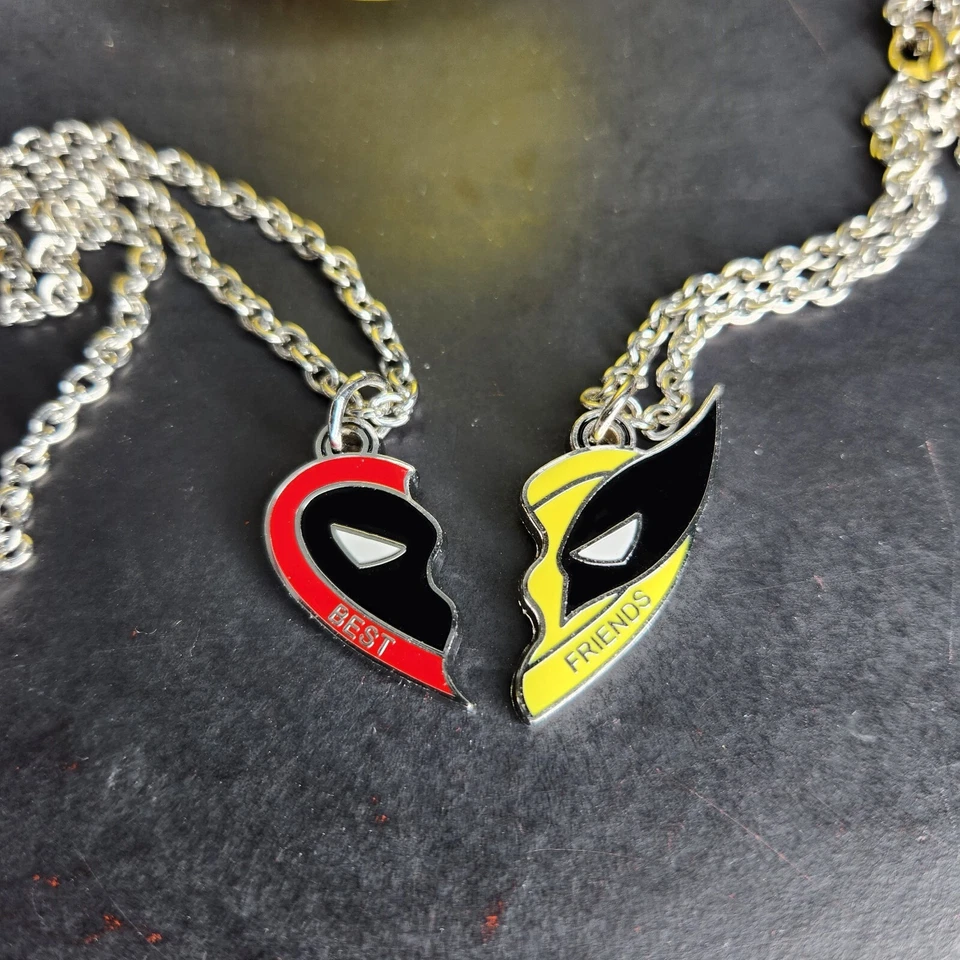 Ovo de Páscoa vermelho oficial Deadpool Wolverine Best Friends colar garra máquina - Imagem 4 de 4