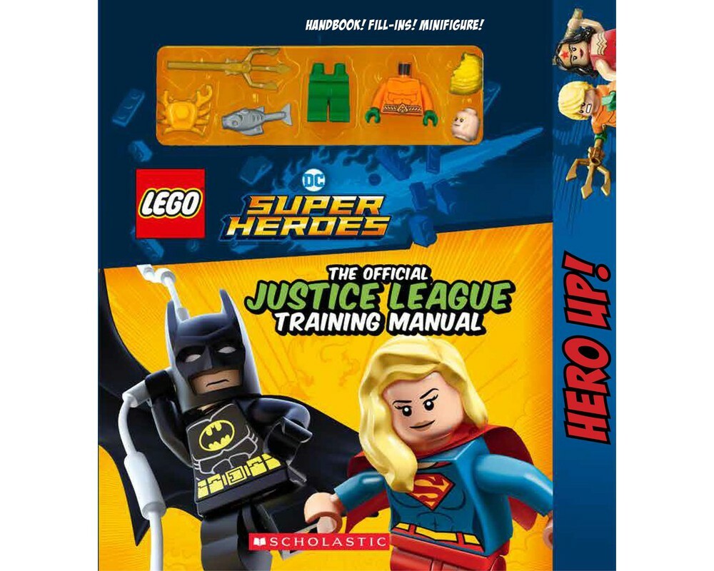 LEGO - DC Super Heros Training Manual and Aquaman Minifigure - FREE P&P