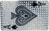 Buckle Pik Ass, Glitzer-Strass, Poker, GüRtelschnalle