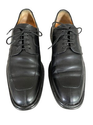Mezlan Fiore Dress Shoes Oxford Black Leather Lace Up Size 9 M Made in Spain