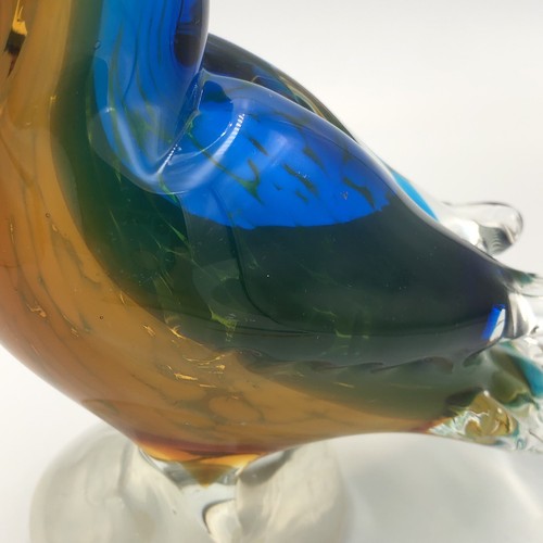 Vintage Murano Bird Cristalleria d’Arte Glass Figurine Sculpture 7” Tall - Picture 11 of 13