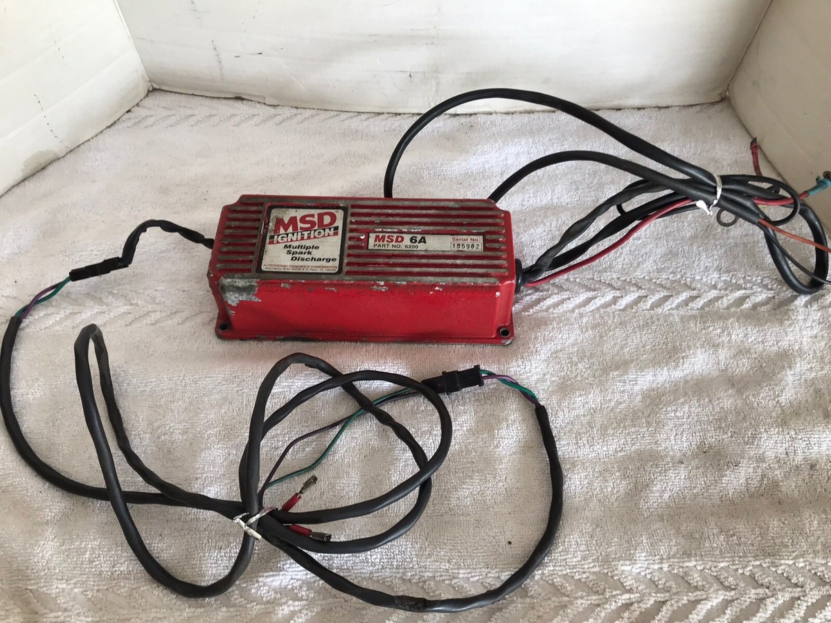 MSD IGNITION BOX MULTIPLE SPARK DISCHARGE 6200 6A Seial MSD IGNITION BOX MULTIPLE SPARK DISCHARGE 6200 6A Seial