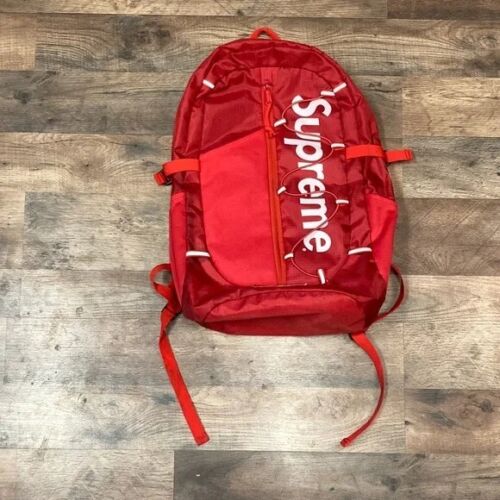 Supreme 2019 Box Logo Backpack - Red Backpacks, Bags - WSPME26712