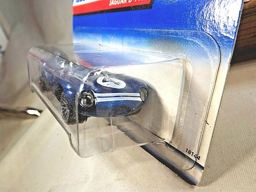 1998 Vintage Hot Wheels #638 First Editions 6/40 JAGUAR D-TYPE Blue w/Lace Spoke - Picture 4 of 6
