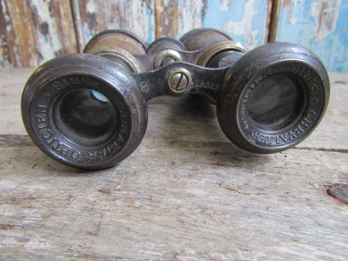 WW2 French Military Binoculars Stamped Jumelle Millitaire Perfection Good Cond - Picture 4 of 10