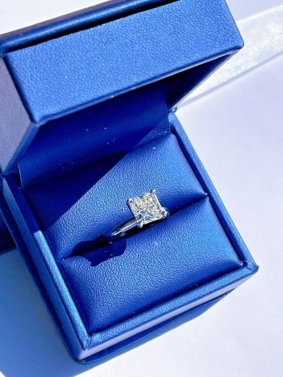 Radiant cut cheap engagement rings tiffany