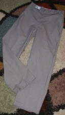 Men Chef Pant Classic Black & White Check Snap Zipper fly 4 Pockets Size S (28)