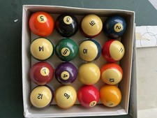 Vintage Standard Belgium Billiards Pool Ball Set