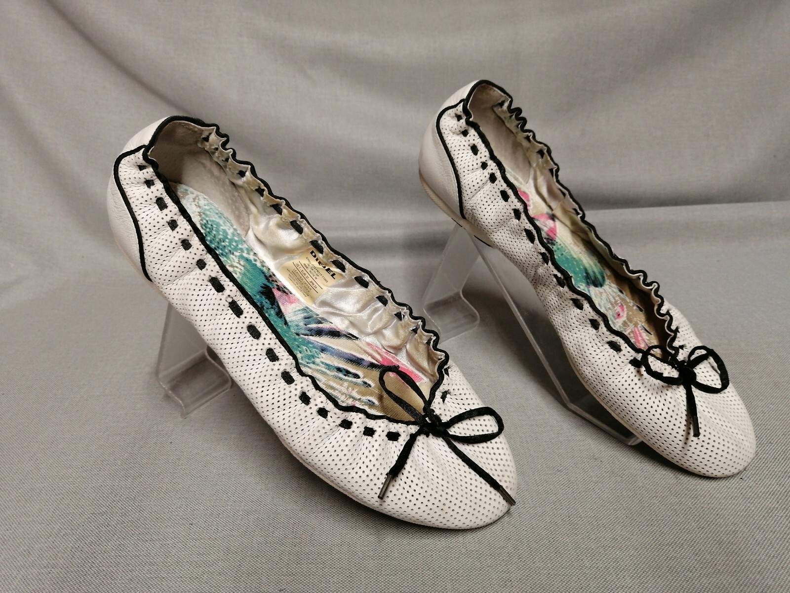 Diesel White Leather Women' Mary Jane 
