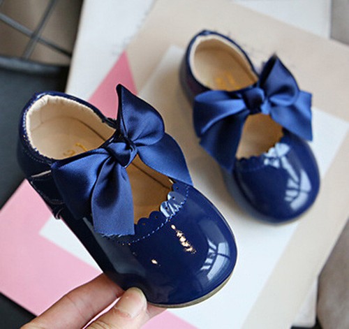 Baby Toddler Girls Kids Wedding Sandals Formal Flats Princess Party Dance Shoes - Picture 7 of 28