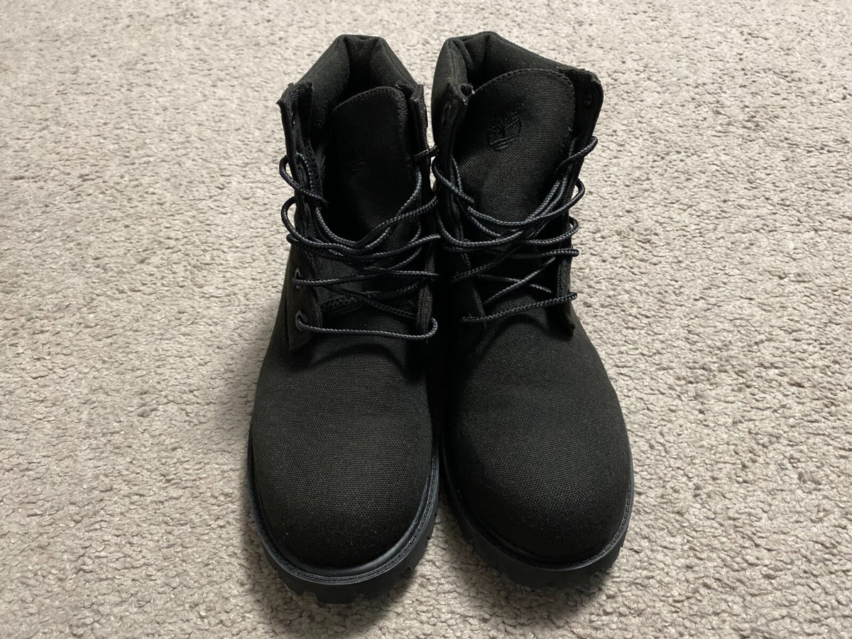 Timberland Premium Boots Defender Repellent System Black Boy's 5.5