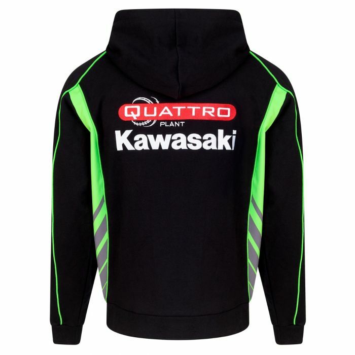 Official Quattro Plant Kawasaki Team full zip Hoodie 19QK-AH