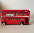Realtoy Model Red Double Decker Bus Golden Arrow Sightseeing 23 Die Cast #38883