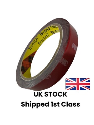 DOPPELSEITIGES KLEBEBAND 3M STRAPAZIERFÄHIG KLEBEND STARK KLEBEBAND GRAU 15mmx3m Scotch