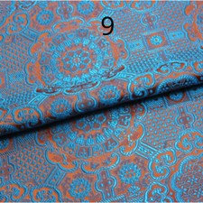 Kunstseide Satin Stoff Jacquard Brokat für Ethnisch Kleid Kostüm Polster Nähen