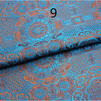 Kunstseide Satin Stoff Jacquard Brokat für Ethnisch Kleid Kostüm Polster Nähen