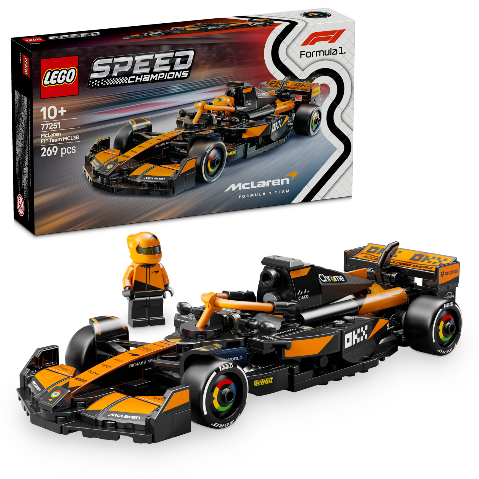 Lego Multi Speed Champions Mclaren F1 Team Mcl38 Race Car - Image 9