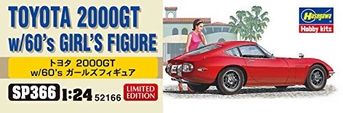 Hasegawa scala 1/24 Toyota 2000GT con kit modellino in plastica figure bambin... - Immagine 2 di 4