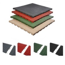 Fallschutzmatten + Steckverbinder Fallschutzplatte Gummimatte Fallschutzmatte 