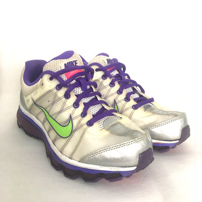 Nike Air-Max Shoes Youth Size 6 Gray White Athletic Running Lace Up Sneakers