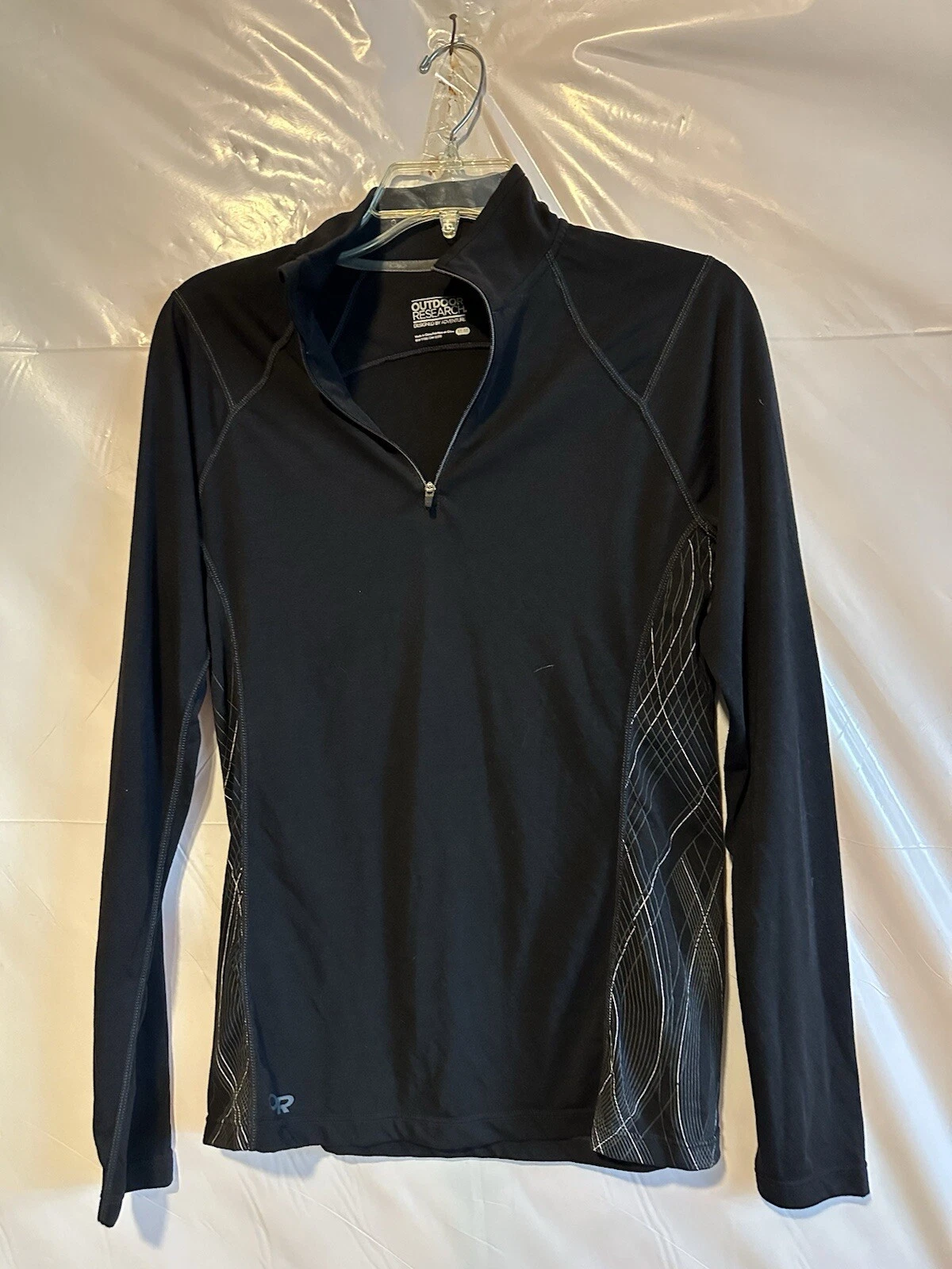 outdoor-research essence 1/4 zip long sleeve sheer trend shirt