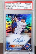2016 Topps Chrome Blue Refractor /150 Michael Conforto #RA-MC PSA 10 Rookie Auto