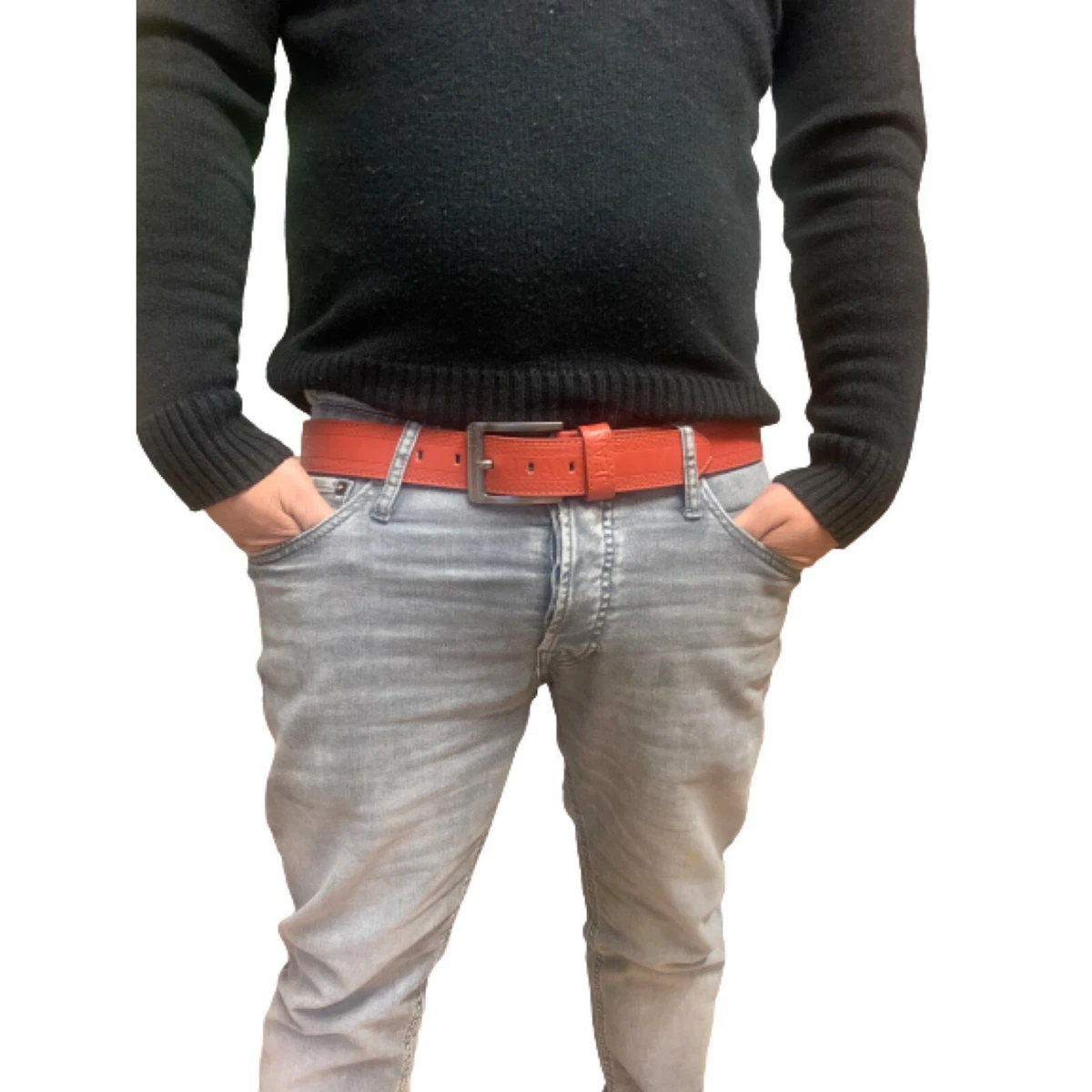 Tan top designer belt