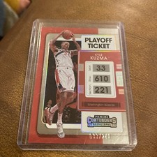 2022 Panini Contenders Kyle Kuzma Silver Playoff Ticket /249