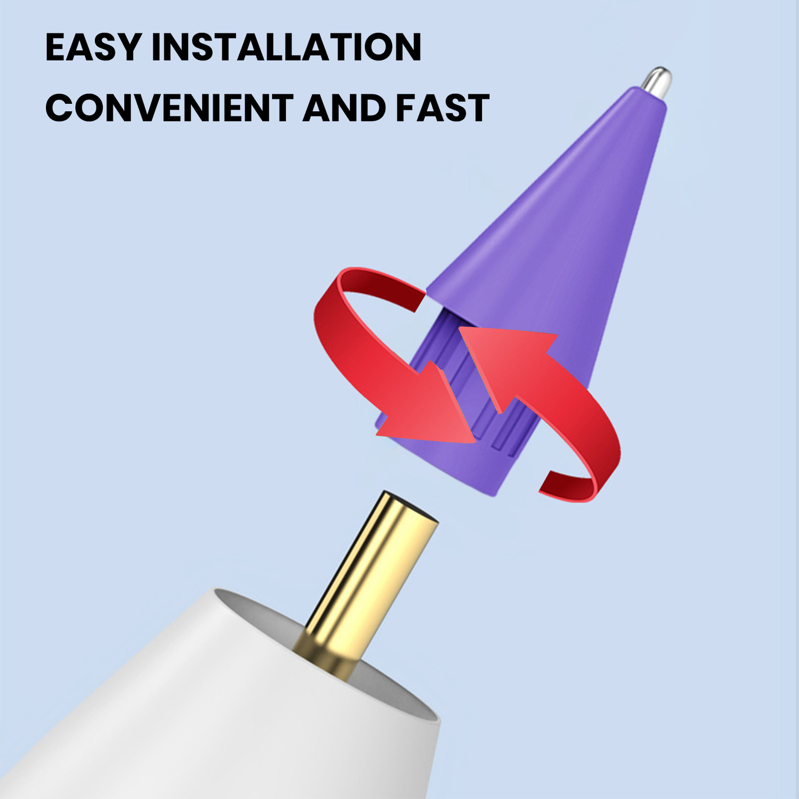 Pencil Needle Tip Smooth Writing Modification Solid Metal Tablet Stylus ...