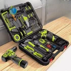 Hand Drill Tool Box Full Set of Household Tools Set Combination Electric New