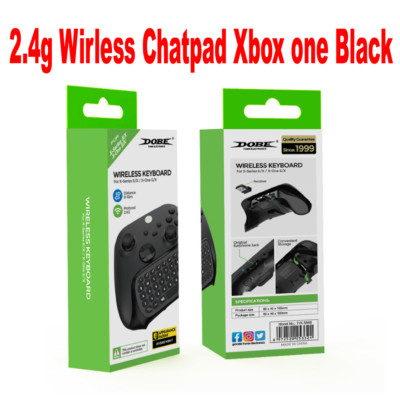 2.4G Wireless Chatpad Message Keyboard Receiver For Xbox One Controller Black