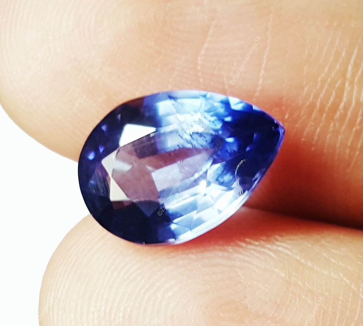 Paire De Saphirs Bleus Naturels 20 Ct - Certifiés GIR - Taille émeraude - Inde