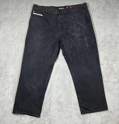 Ecko Unltd Jeans Men s 42X30 Black Denim Cotton Relaxed Fit Baggy Pants