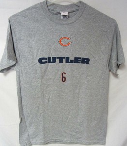 Chicago Bears Men M or XL Short Sleeve Screened Jay Cutler #6 T-shirt YZ 46 | eBay