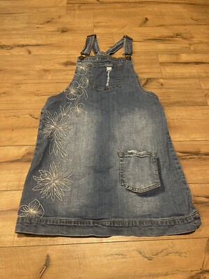 white christmas dresses Ripped Denim Overall Dress – Buddhatrends main image 0